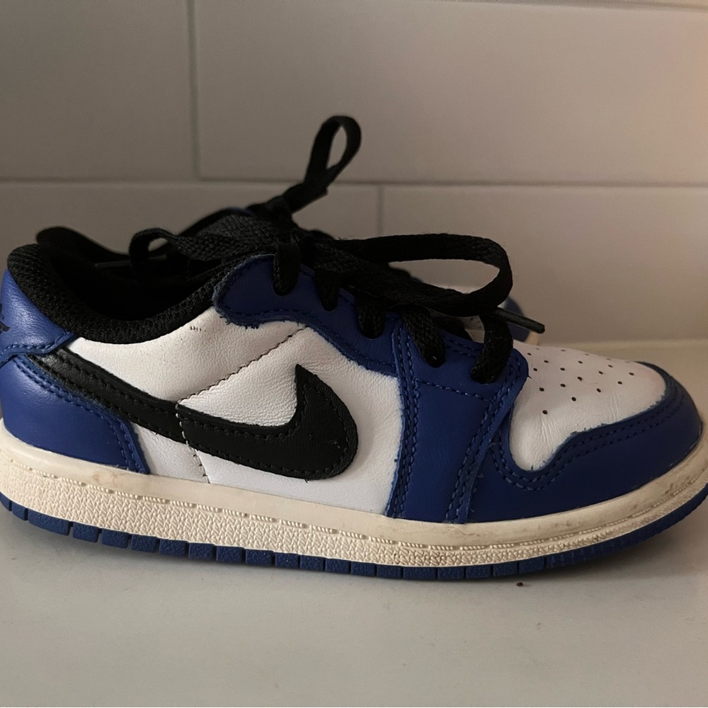 Nike Kids Black and Blue jordan 1